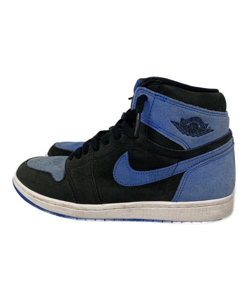 NIKE（ナイキ）NIKE (ナイキ) AIR JORDAN 1 RETRO HIGH OG ブルー×ブラック サイズ:26cmの古着・服飾アイテム