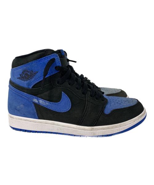 NIKE（ナイキ）NIKE (ナイキ) AIR JORDAN 1 RETRO HIGH OG ブルー×ブラック サイズ:26cmの古着・服飾アイテム