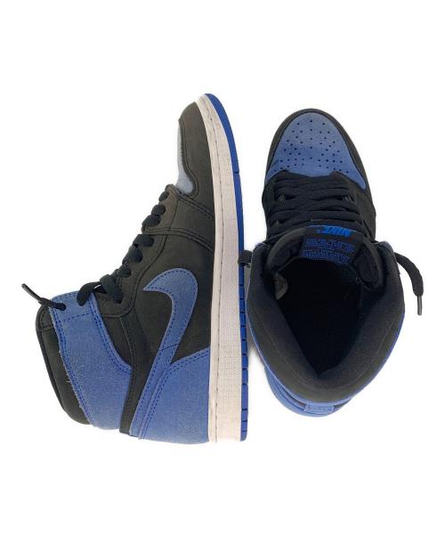 NIKE（ナイキ）NIKE (ナイキ) AIR JORDAN 1 RETRO HIGH OG ブルー×ブラック サイズ:26cmの古着・服飾アイテム