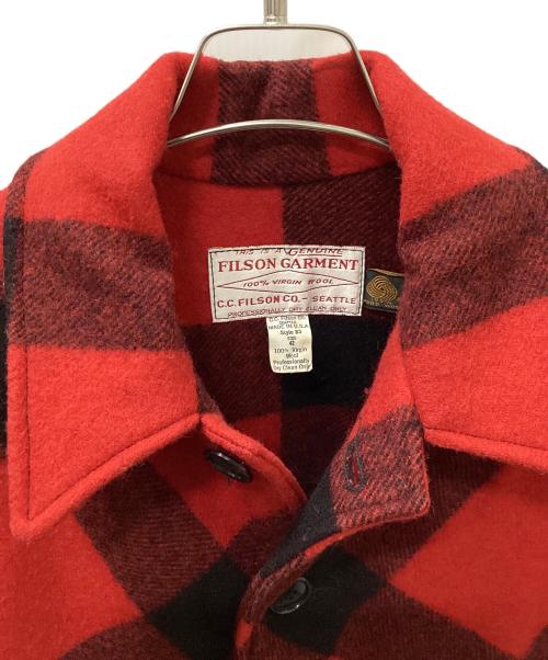 FILSON GARMENT（フィルソン ガーメント）FILSON GARMENT (フィルソン ガーメント) 70sダブルマッキーノ クルーザージャケット レッド×ブラウン サイズ:42の古着・服飾アイテム