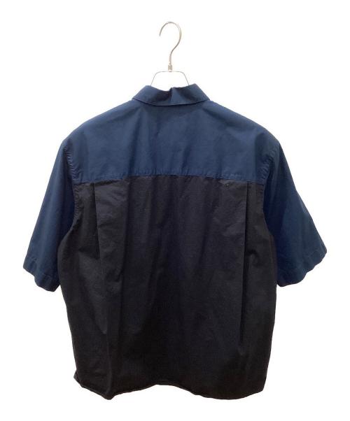MARNI（マルニ）MARNI (マルニ) 切替オーバーサイズコットンシャツ ネイビー サイズ:46の古着・服飾アイテム