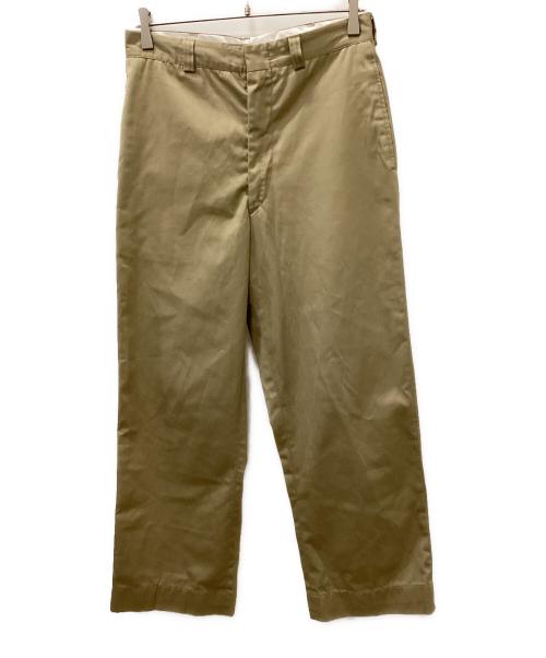 US ARMY（ユーエスアーミー）US ARMY (ユーエスアーミー) 70s USMC CHINO TROUSER カーキ サイズ:31×33の古着・服飾アイテム