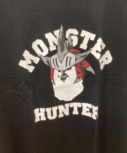 A BATHING APE（ア ベイシング エイプ）A BATHING APE (ア ベイシング エイプ) モンスターハンター (モンスターハンター) 半袖カットソー ブラック サイズ:2XLの古着・服飾アイテム