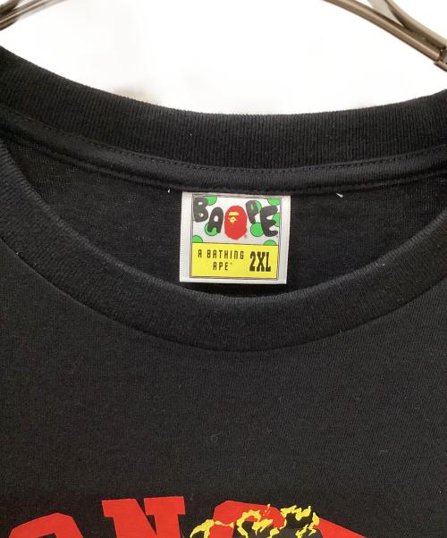 A BATHING APE（ア ベイシング エイプ）A BATHING APE (ア ベイシング エイプ) モンスターハンター (モンスターハンター) 半袖カットソー ブラック サイズ:2XLの古着・服飾アイテム