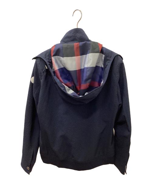 BLACK LABEL CRESTBRIDGE（ブラックレーベル クレストブリッジ）BLACK LABEL CRESTBRIDGE (ブラックレーベル クレストブリッジ) シアサッカーパーカー ネイビー サイズ:Lの古着・服飾アイテム