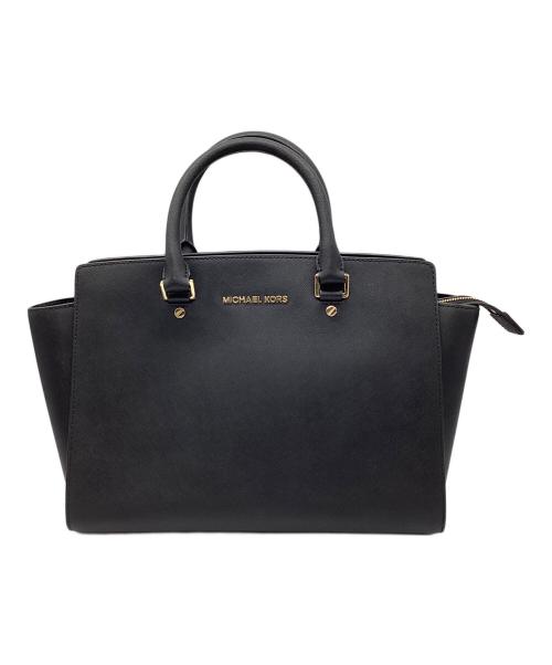 MICHAEL KORS（マイケル・コース）MICHAEL KORS (マイケルコース) セルマ ラージ サッシェル ブラックの古着・服飾アイテム