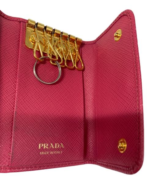 PRADA（プラダ）PRADA (プラダ) 5連キーケース ピンクの古着・服飾アイテム