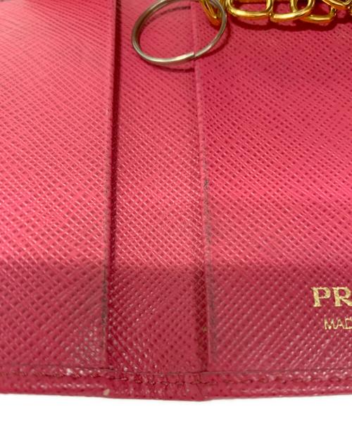 PRADA（プラダ）PRADA (プラダ) 5連キーケース ピンクの古着・服飾アイテム