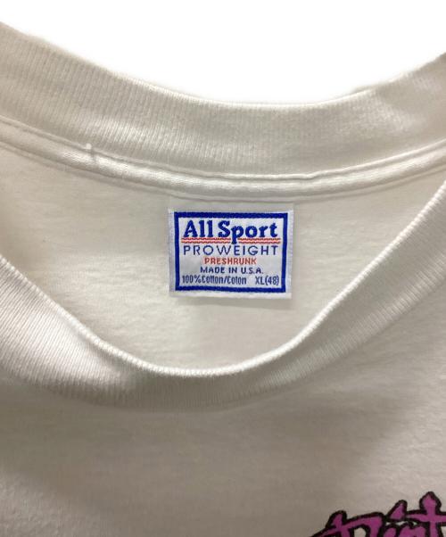 ALL SPORTボディ（オールスポーツ）ALL SPORTボディ (オールスポーツ) 90's ドギースタイルラップT スヌープ・ドッグ ホワイト サイズ:XLの古着・服飾アイテム
