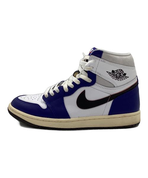 NIKE（ナイキ）NIKE (ナイキ) AIR JORDAN 1 HIGH OG RARE AIR White/Black-Neutral Grey-Deep Royal Blue-Muslin サイズ:27.5cmの古着・服飾アイテム