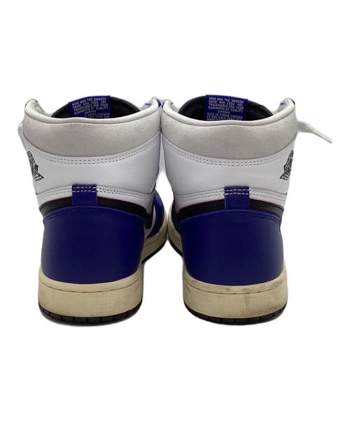 NIKE（ナイキ）NIKE (ナイキ) AIR JORDAN 1 HIGH OG RARE AIR White/Black-Neutral Grey-Deep Royal Blue-Muslin サイズ:27.5cmの古着・服飾アイテム
