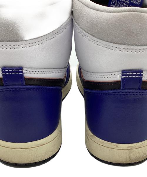 NIKE（ナイキ）NIKE (ナイキ) AIR JORDAN 1 HIGH OG RARE AIR White/Black-Neutral Grey-Deep Royal Blue-Muslin サイズ:27.5cmの古着・服飾アイテム