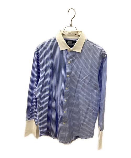 POLO RALPH LAUREN（ポロ・ラルフローレン）POLO RALPH LAUREN (ポロ・ラルフローレン) 長袖シャツ ブルー×ホワイト サイズ:LLの古着・服飾アイテム
