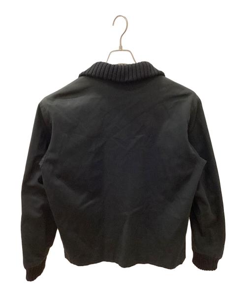 agnes b homme（アニエスベーオム）agnes b homme (アニエスベーオム) 80s~90sリブブルゾン ブラック サイズ:1の古着・服飾アイテム