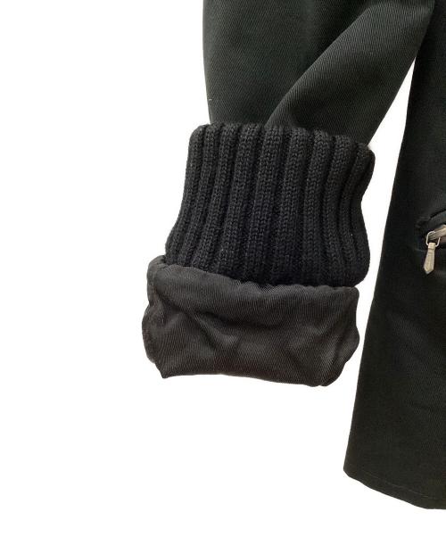 agnes b homme（アニエスベーオム）agnes b homme (アニエスベーオム) 80s~90sリブブルゾン ブラック サイズ:1の古着・服飾アイテム