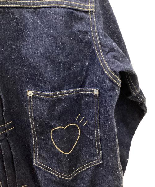 HUMAN MADE（ヒューマンメイド）HUMAN MADE (ヒューマンメイド) DENIM WORK JACKET PAST ブルー サイズ:XLの古着・服飾アイテム