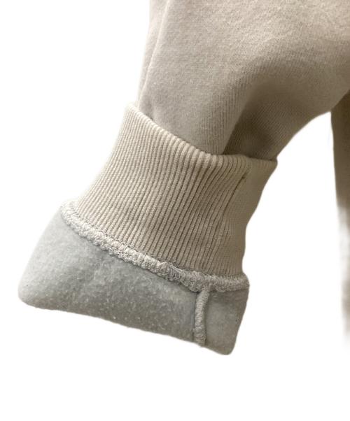 stussy（ステューシー）stussy (ステューシー) Bars Logo Applique Pullover Hoodie ベージュ サイズ:Lの古着・服飾アイテム