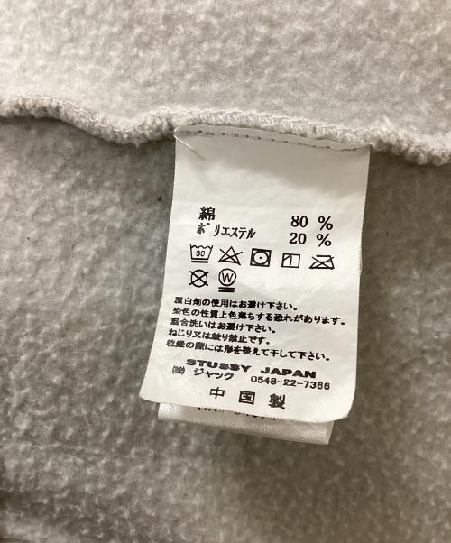 stussy（ステューシー）stussy (ステューシー) Bars Logo Applique Pullover Hoodie ベージュ サイズ:Lの古着・服飾アイテム