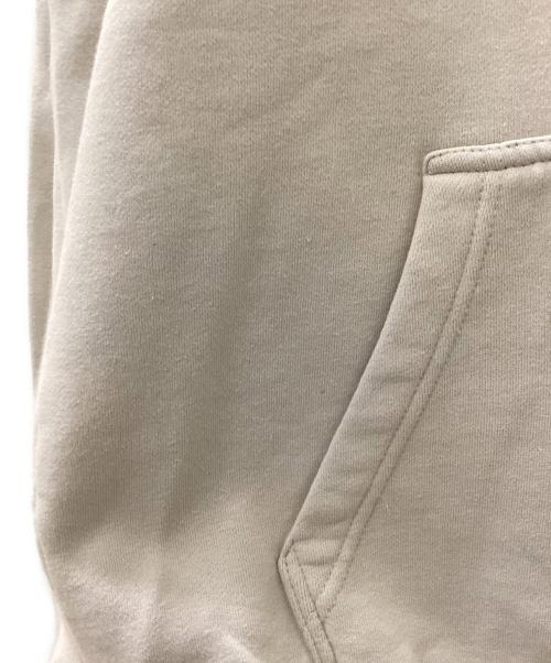 stussy（ステューシー）stussy (ステューシー) Bars Logo Applique Pullover Hoodie ベージュ サイズ:Lの古着・服飾アイテム