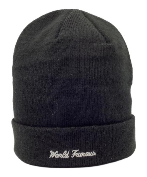 New Era（ニューエラ）New Era (ニューエラ) SUPREME (シュプリーム) ニット帽 ブラックの古着・服飾アイテム
