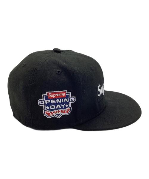 New Era（ニューエラ）New Era (ニューエラ) SUPREME (シュプリーム) No Comp Box Logo ブラック サイズ:7 1/2(59.6cm)の古着・服飾アイテム