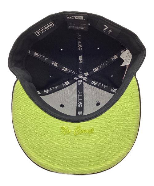 New Era（ニューエラ）New Era (ニューエラ) SUPREME (シュプリーム) No Comp Box Logo ブラック サイズ:7 1/2(59.6cm)の古着・服飾アイテム
