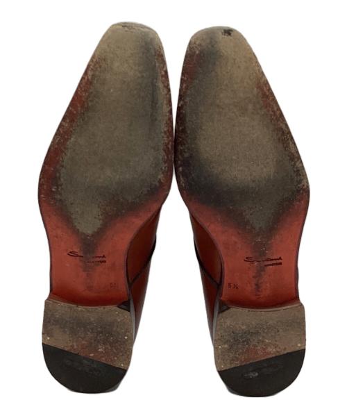 Santoni（サントーニ）Santoni (サントーニ) シングルモンクストラップシューズ ブラウン サイズ:55F(24.5-25)の古着・服飾アイテム