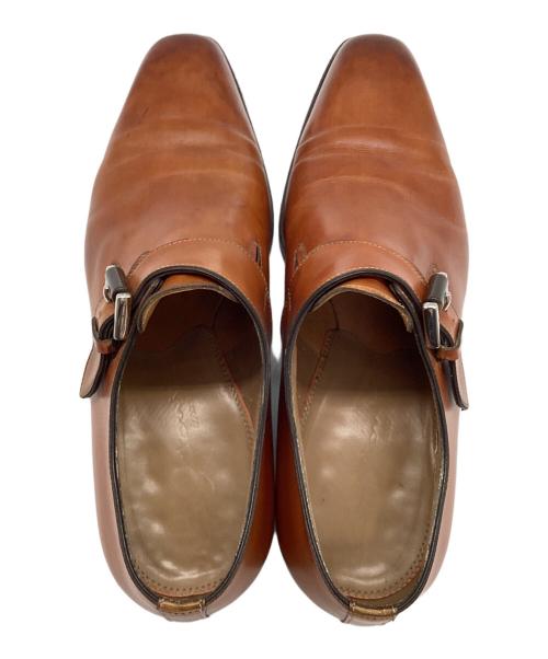 Santoni（サントーニ）Santoni (サントーニ) シングルモンクストラップシューズ ブラウン サイズ:55F(24.5-25)の古着・服飾アイテム