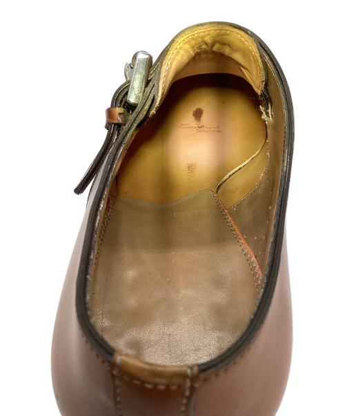 Santoni（サントーニ）Santoni (サントーニ) シングルモンクストラップシューズ ブラウン サイズ:55F(24.5-25)の古着・服飾アイテム
