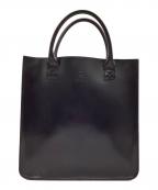 GLENROYALグレンロイヤル）の古着「BRIDLE LEATHER LARGE TOTE」｜ブラック