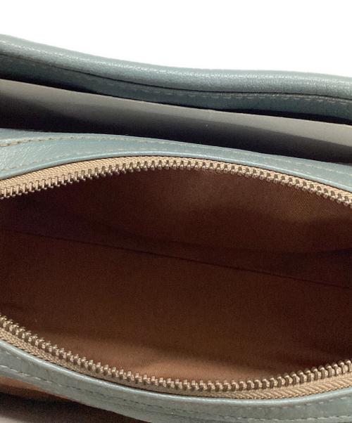 genten（ゲンテン）genten (ゲンテン) ゴートベーシックミドルトート グリーン×グレーの古着・服飾アイテム