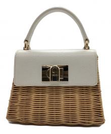 FURLA（フルラ）の古着「MINI TOP HANDOLE」｜ベージュ×ナチュラル