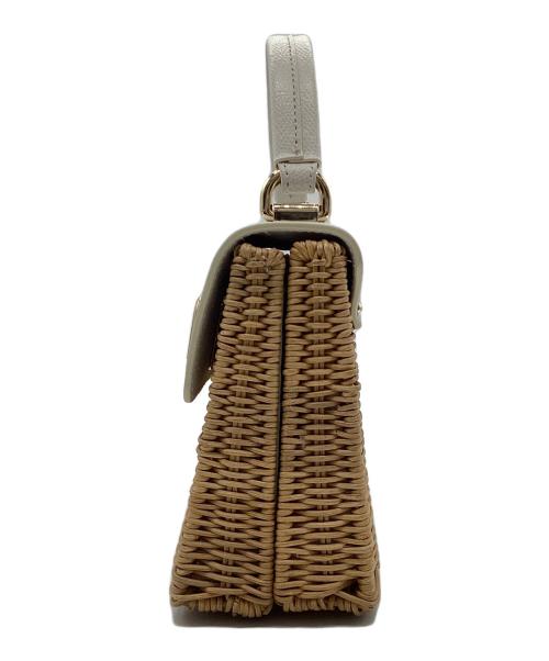 FURLA（フルラ）FURLA (フルラ) MINI TOP HANDOLE ベージュ×ナチュラルの古着・服飾アイテム