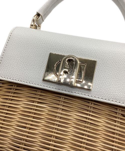FURLA（フルラ）FURLA (フルラ) MINI TOP HANDOLE ベージュ×ナチュラルの古着・服飾アイテム