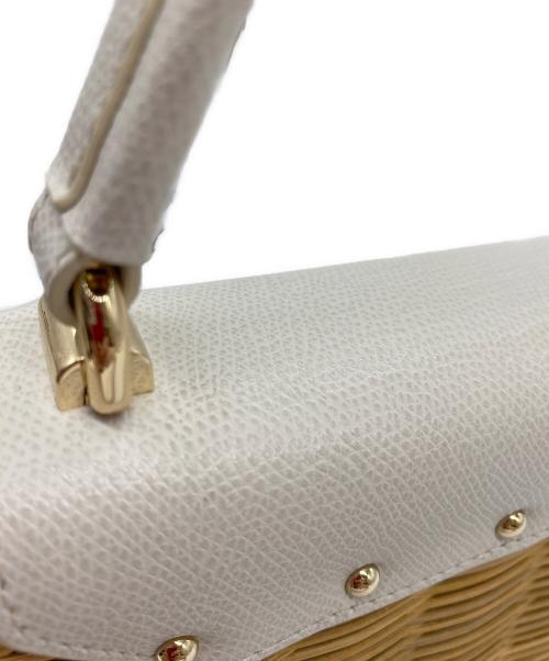 FURLA（フルラ）FURLA (フルラ) MINI TOP HANDOLE ベージュ×ナチュラルの古着・服飾アイテム