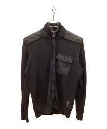 POLO JEANS CO.（ポロジーンズカンパニー）の古着「コマンダーニット」｜ブラック