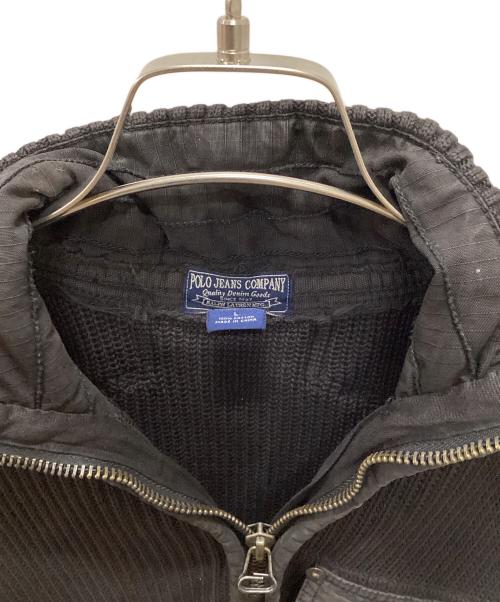 POLO JEANS CO.（ポロジーンズカンパニー）POLO JEANS CO. (ポロジーンズカンパニー) コマンダーニット ブラック サイズ:Lの古着・服飾アイテム