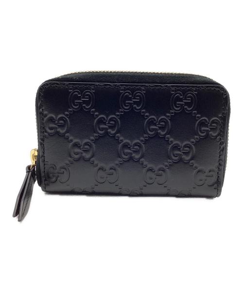 GUCCI（グッチ）GUCCI (グッチ) レザーコインケース ブラックの古着・服飾アイテム