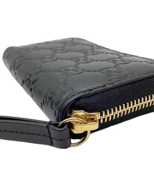 GUCCI（グッチ）GUCCI (グッチ) レザーコインケース ブラックの古着・服飾アイテム