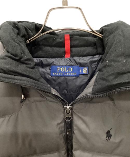 POLO RALPH LAUREN（ポロ・ラルフローレン）POLO RALPH LAUREN (ポロ・ラルフローレン) フード付き中綿ベスト グレー サイズ:170/92Aの古着・服飾アイテム