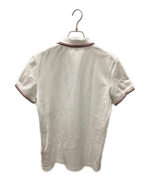 MONCLER（モンクレール）MONCLER (モンクレール) ポロシャツ ホワイト サイズ:Mの古着・服飾アイテム