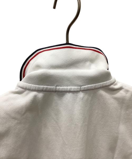 MONCLER（モンクレール）MONCLER (モンクレール) ポロシャツ ホワイト サイズ:Mの古着・服飾アイテム