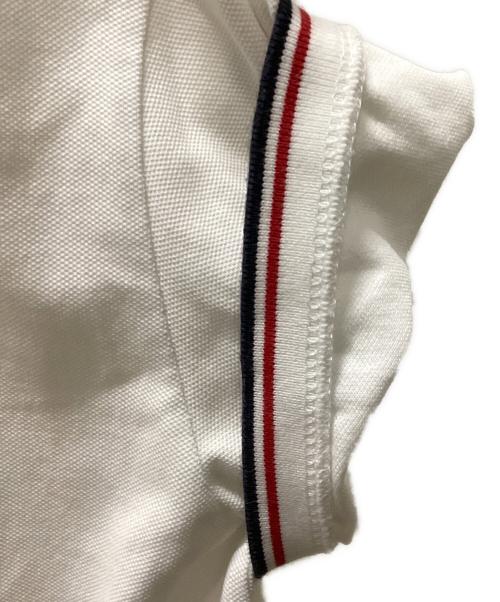 MONCLER（モンクレール）MONCLER (モンクレール) ポロシャツ ホワイト サイズ:Mの古着・服飾アイテム