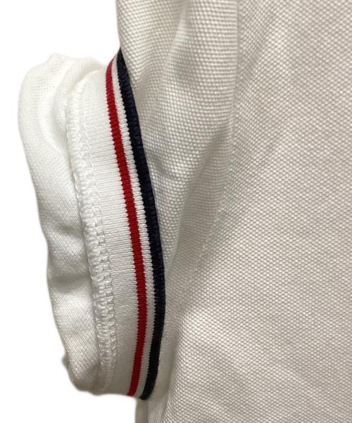 MONCLER（モンクレール）MONCLER (モンクレール) ポロシャツ ホワイト サイズ:Mの古着・服飾アイテム