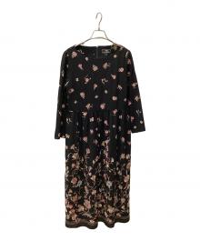 GRACE CONTINENTAL（（グレースコンチネンタル）の古着「長袖ワンピース」｜ブラック