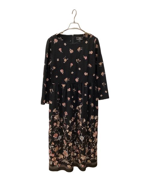 GRACE CONTINENTAL（（グレースコンチネンタル）GRACE CONTINENTAL (（グレースコンチネンタル) 長袖ワンピース ブラック サイズ:38の古着・服飾アイテム