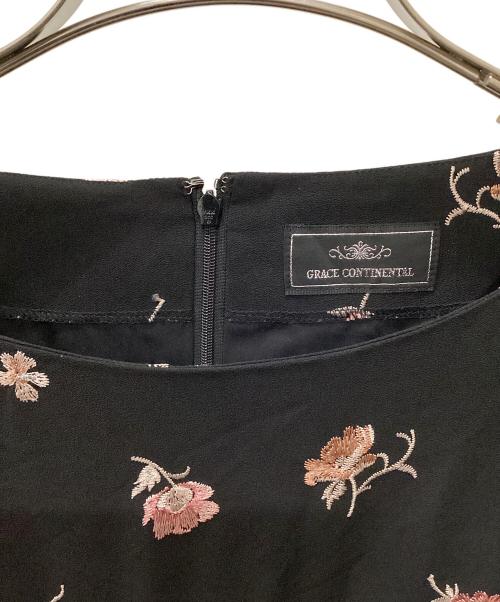 GRACE CONTINENTAL（（グレースコンチネンタル）GRACE CONTINENTAL (（グレースコンチネンタル) 長袖ワンピース ブラック サイズ:38の古着・服飾アイテム