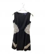 M'S GRACYエムズグレイシー）の古着「オーガンジーレースワンピース」｜ブラック