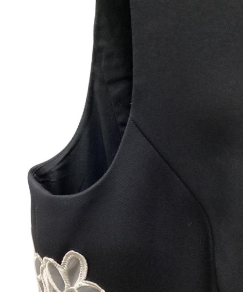 M'S GRACY（エムズグレイシー）M'S GRACY (エムズグレイシー) オーガンジーレースワンピース ブラック サイズ:40の古着・服飾アイテム