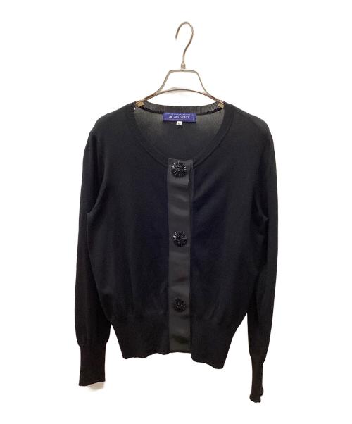 M'S GRACY（エムズグレイシー）M'S GRACY (エムズグレイシー) 薄手カーディガン ブラック サイズ:40の古着・服飾アイテム
